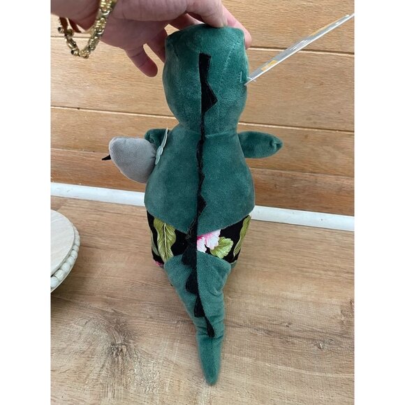 NWT Plush Dinosaur Dog Toy With Squeaker & Surfboard By Fringe Best Dog Toybox - Picture 3 of 5